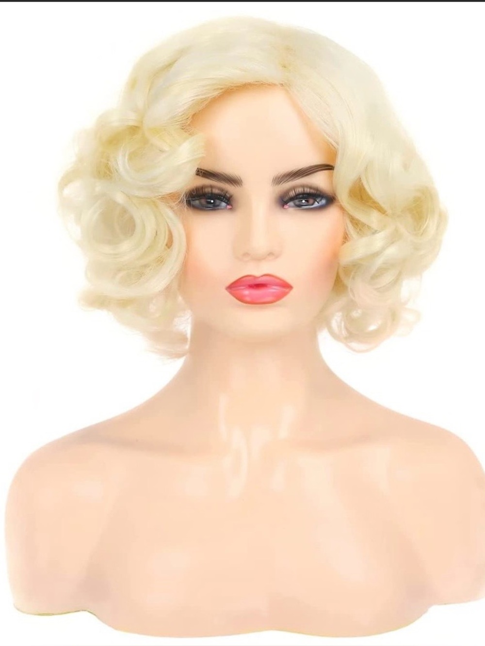 Short Curly Blonde Marilyn Monroe Synthetic Wig Costume/Cosplay